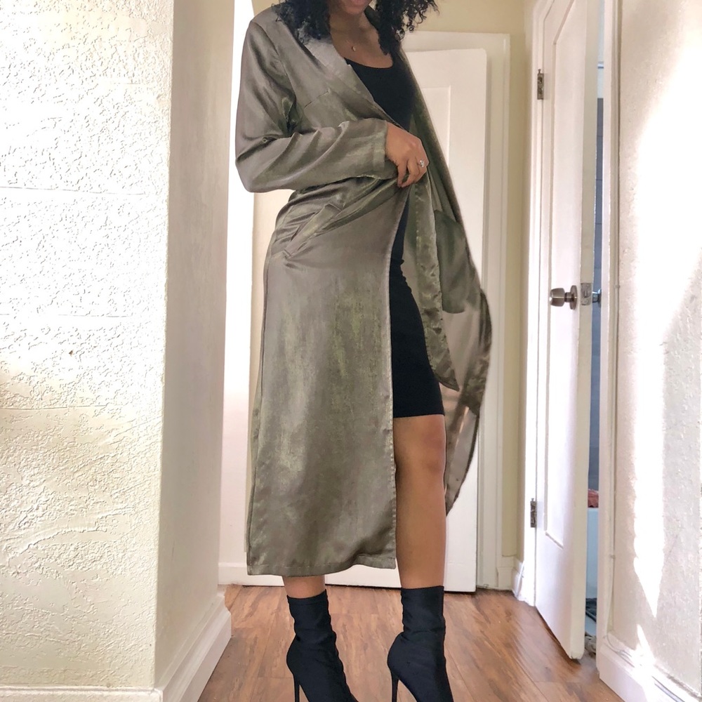 All falls down khaki duster